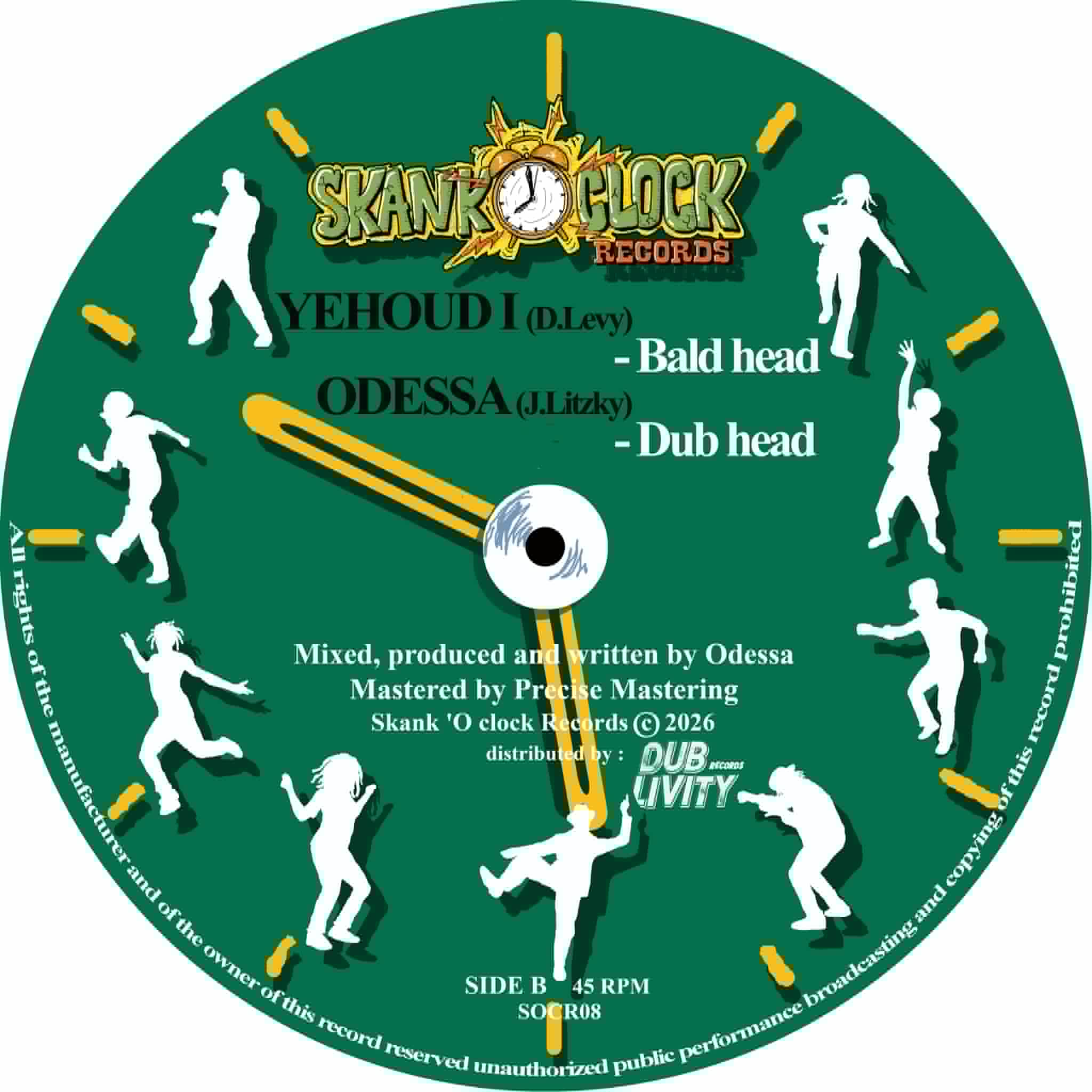 PRE-ORDER RELEASE DATE 15th SEPTEMBER : YEHOUD I / ODESSA - Leave babylon / Bald head – Image 2